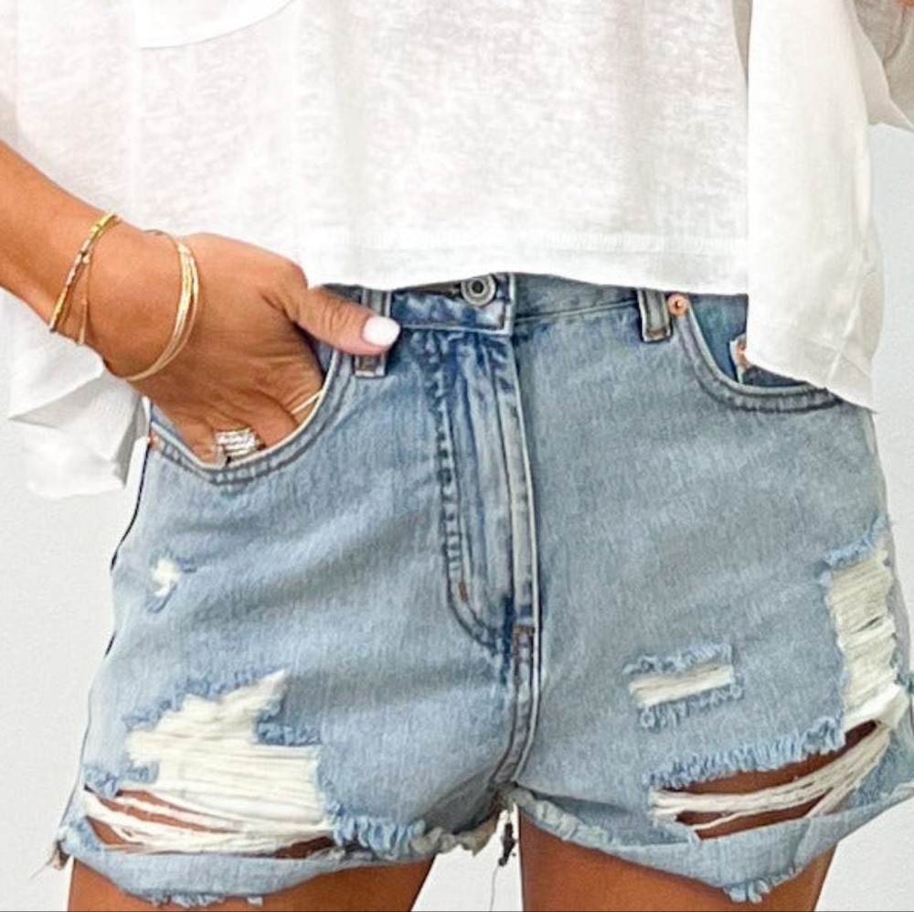 Dolly Vintage Distressed Shorts
